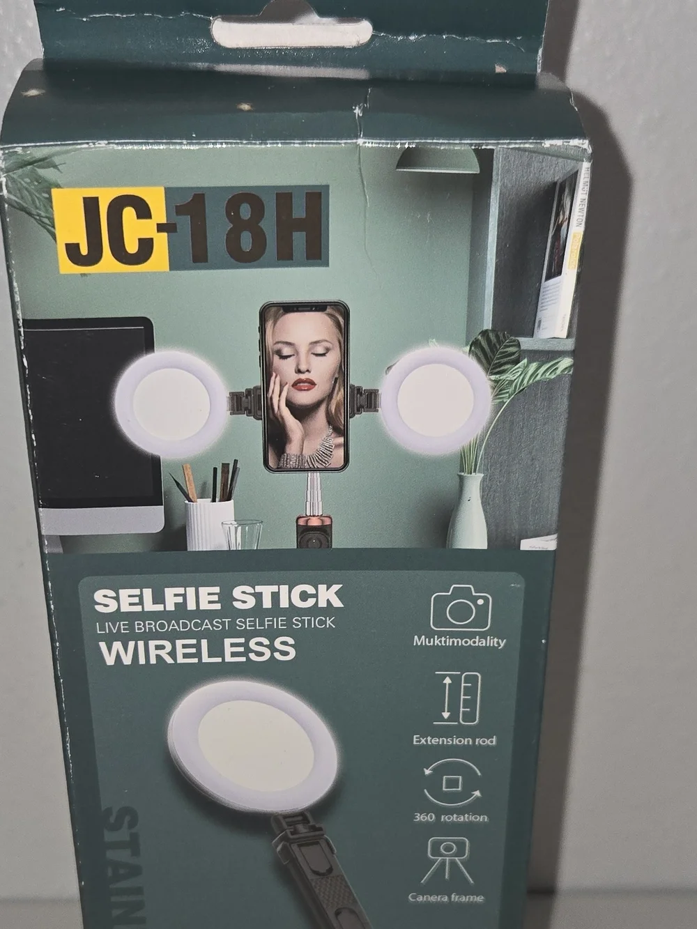 Wireless Selfie Stick - White